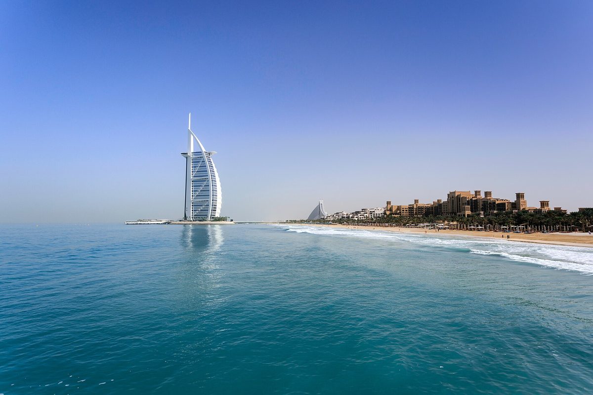 Burj Al Arab seen from Jumeirah Beach
