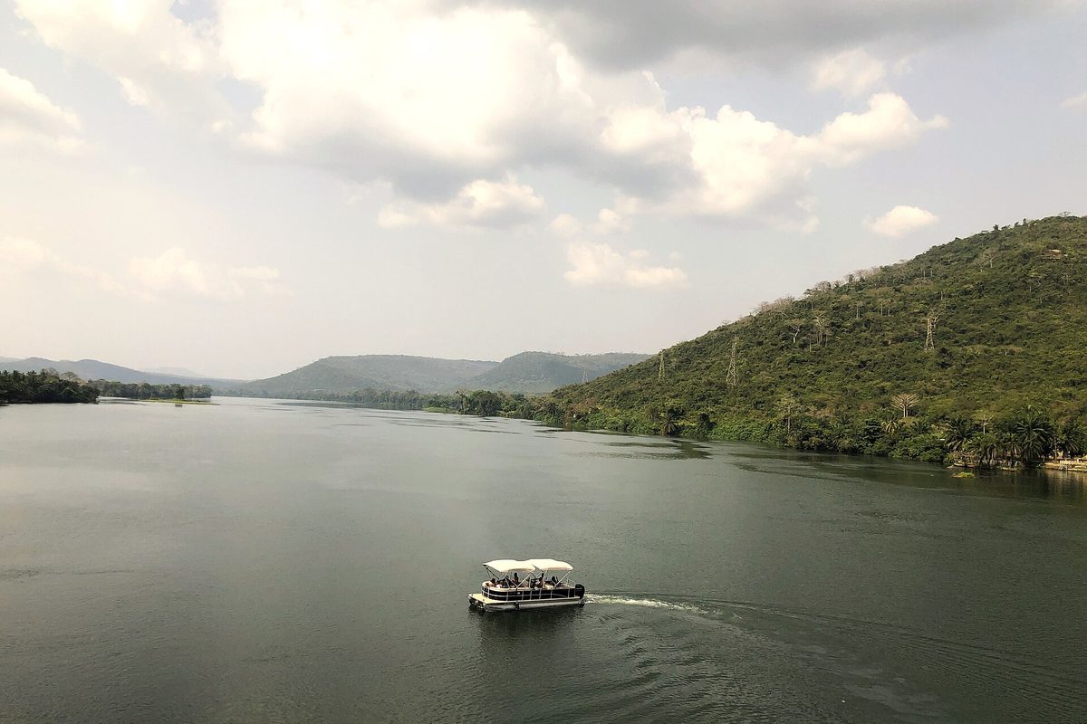 Cruise boat on Lake Volta