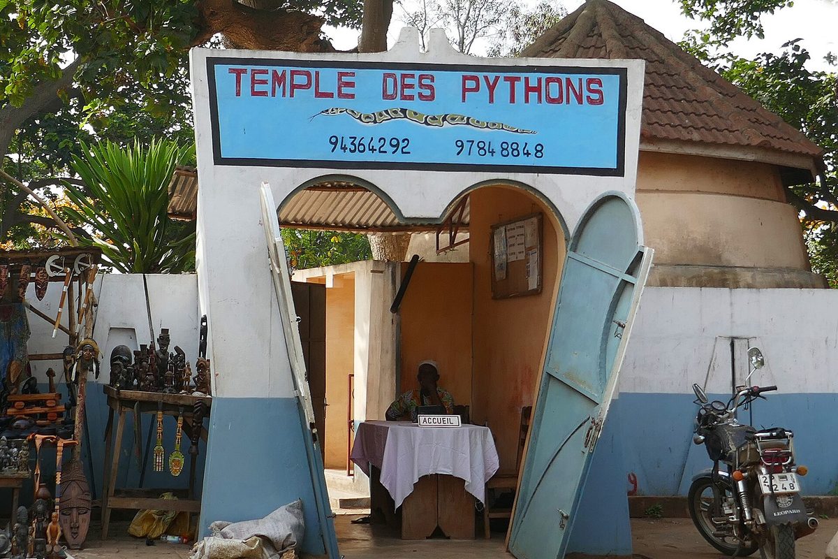 The Temple of Pythons in Ouidah, Benin